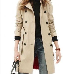 Kenneth Cole Khaki Knee Length Trench Coat